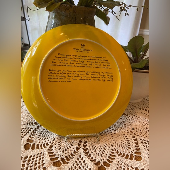 Creative Color Yellow Dinner Plate 10” Waechtersbach - Picture 2 of 5